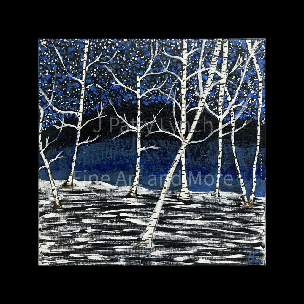 Original Acrylic - 12x12" -  Canvas - New York Winter
