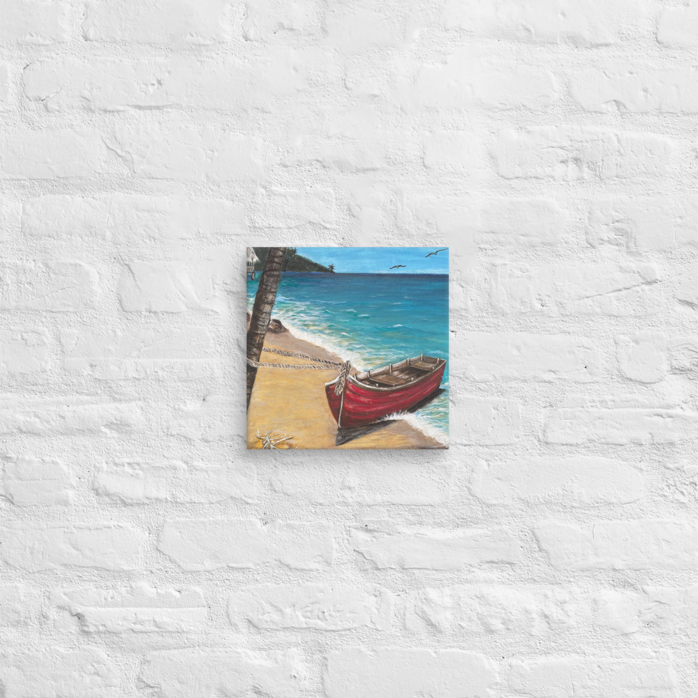 Canvas - Red Boat of Roatan