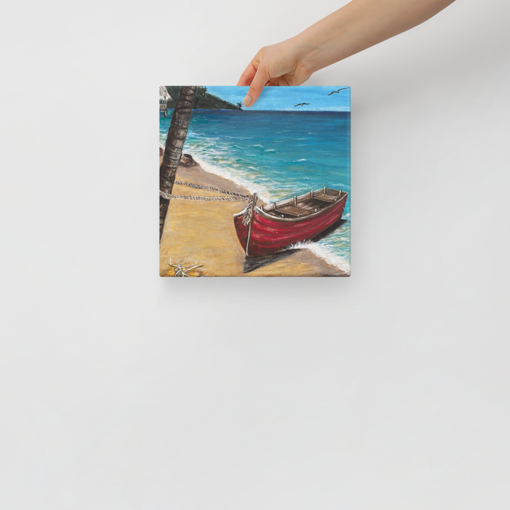 Canvas - Red Boat of Roatan