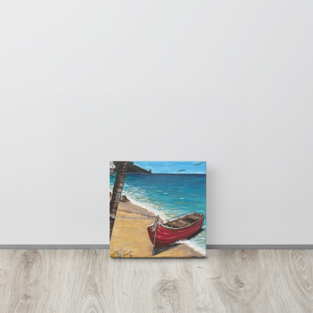 Canvas - Red Boat of Roatan