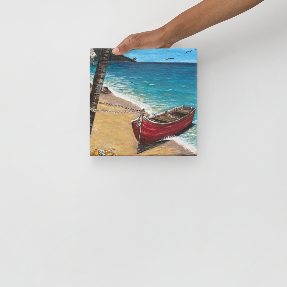 Canvas - Red Boat of Roatan