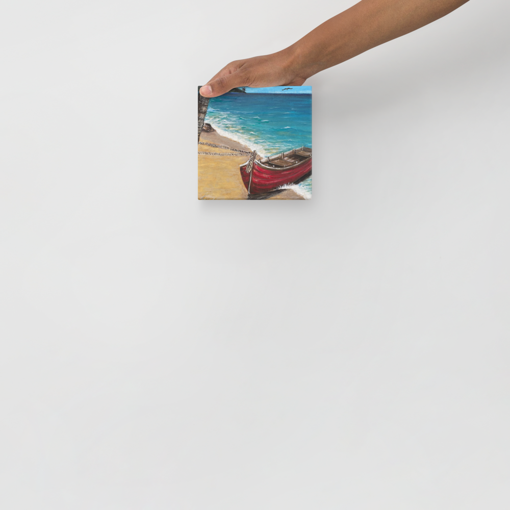 Canvas - Red Boat of Roatan