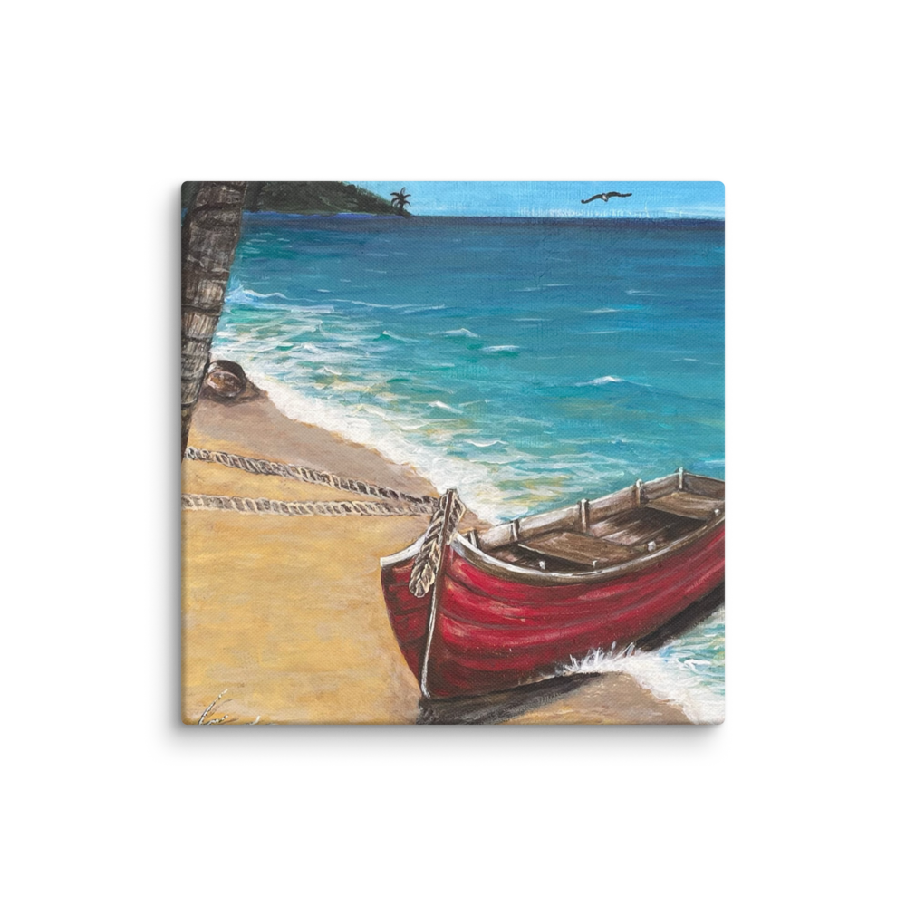 Canvas - Red Boat of Roatan