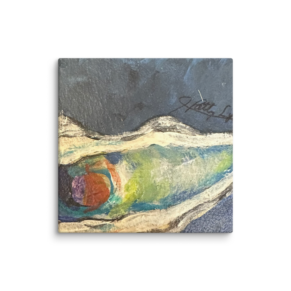 Canvas - Oyster - Deep Blue Shading
