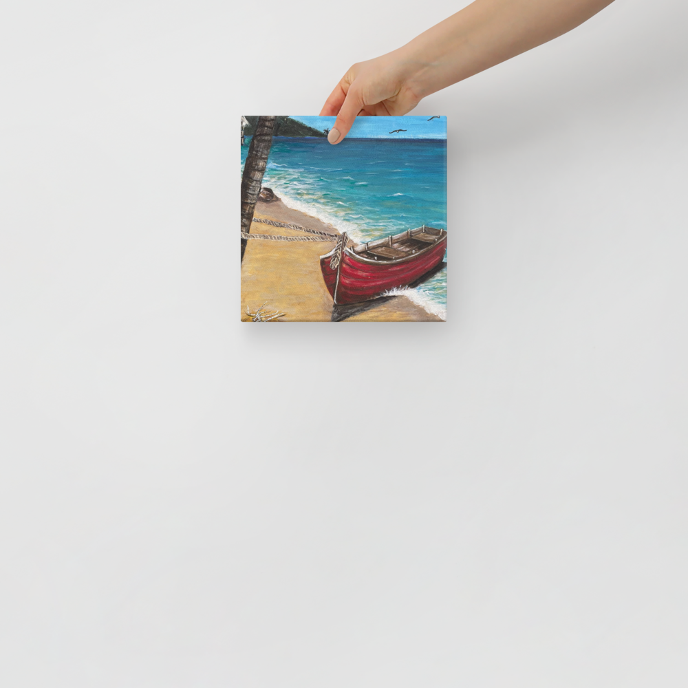Canvas - Red Boat of Roatan