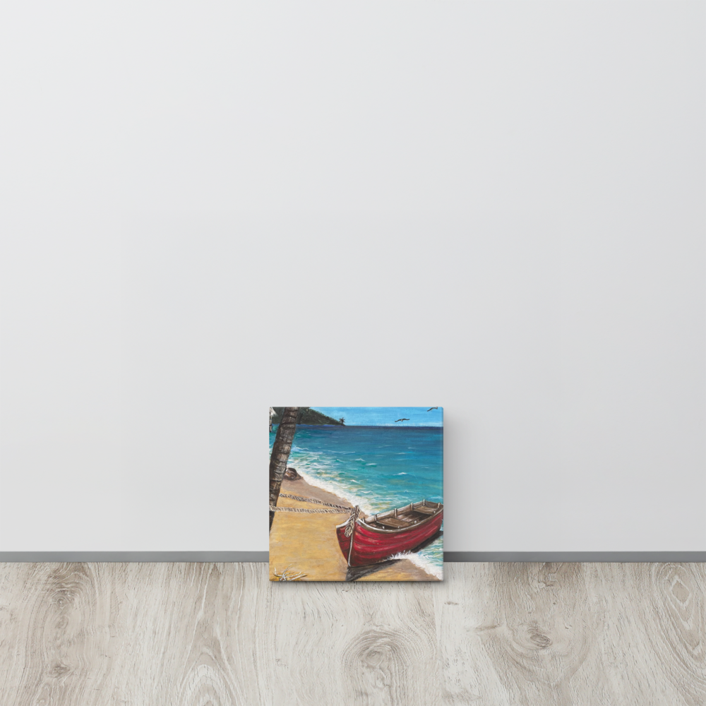 Canvas - Red Boat of Roatan