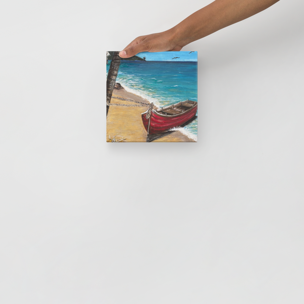 Canvas - Red Boat of Roatan