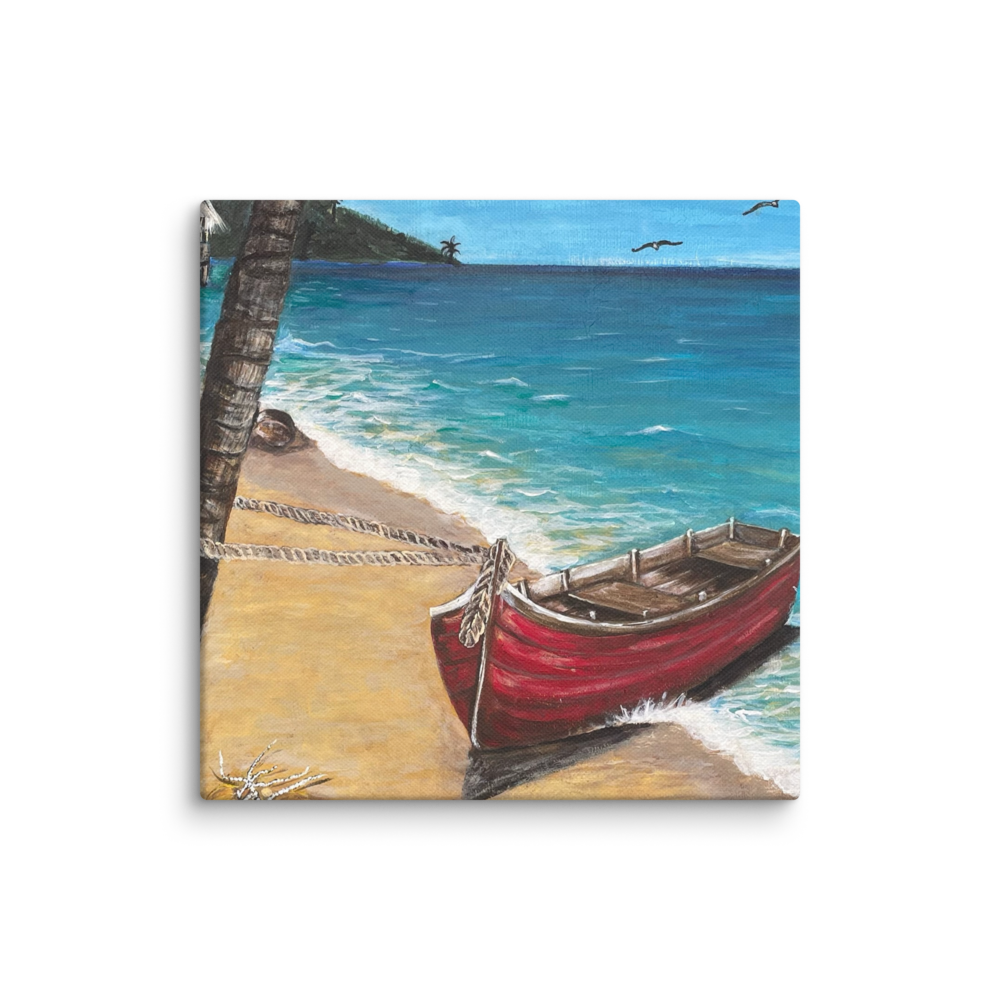 Canvas - Red Boat of Roatan
