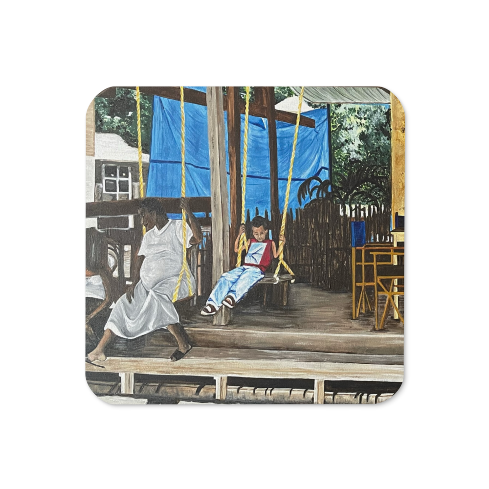 Cork-back coaster - Roatan Honduras Marketplace