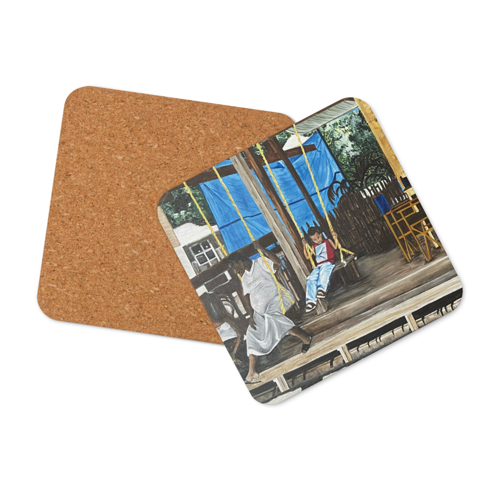 Cork-back coaster - Roatan Honduras Marketplace