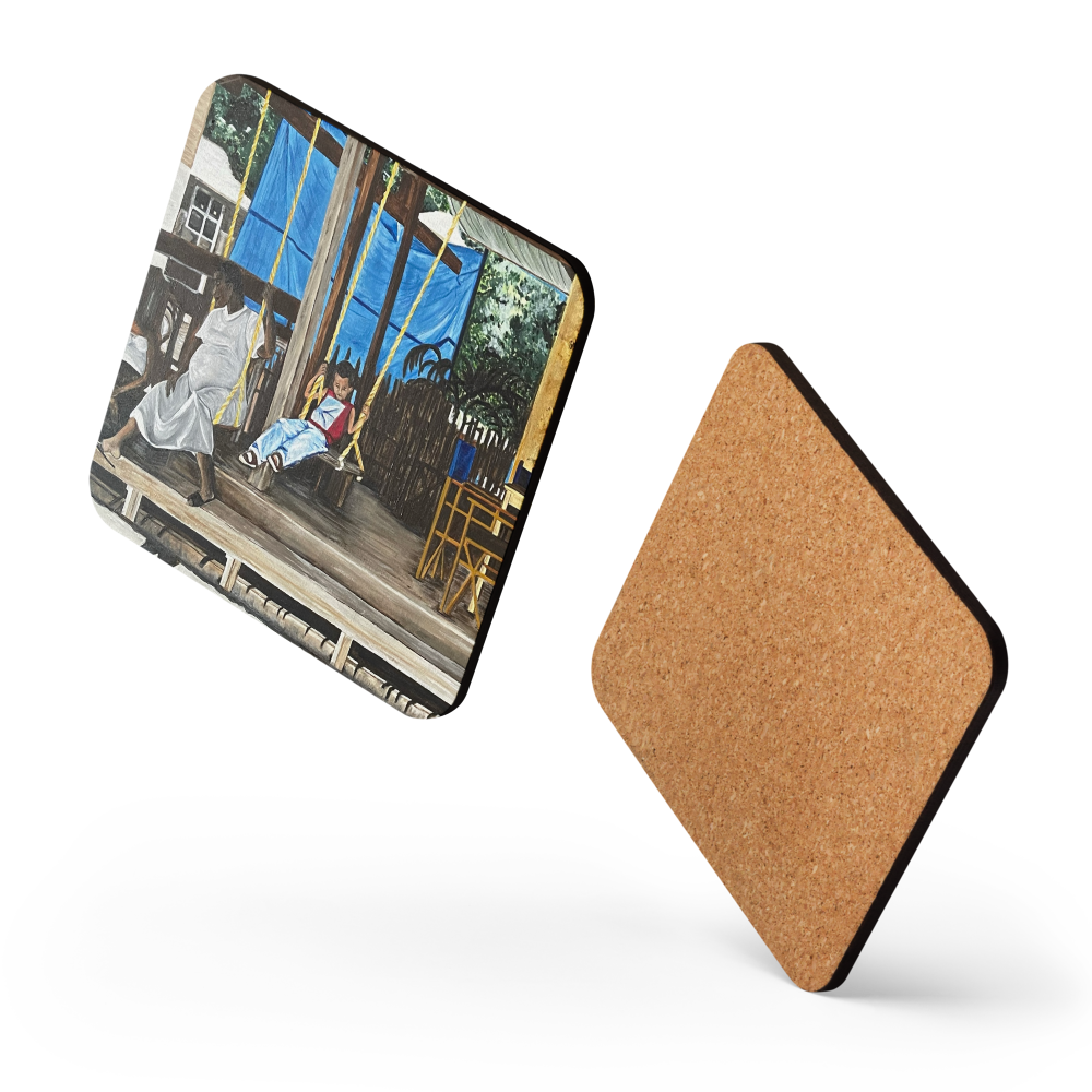 Cork-back coaster - Roatan Honduras Marketplace