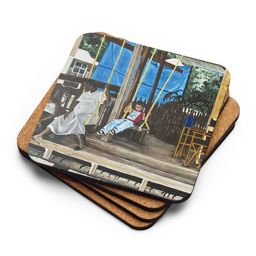 Cork-back coaster - Roatan Honduras Marketplace