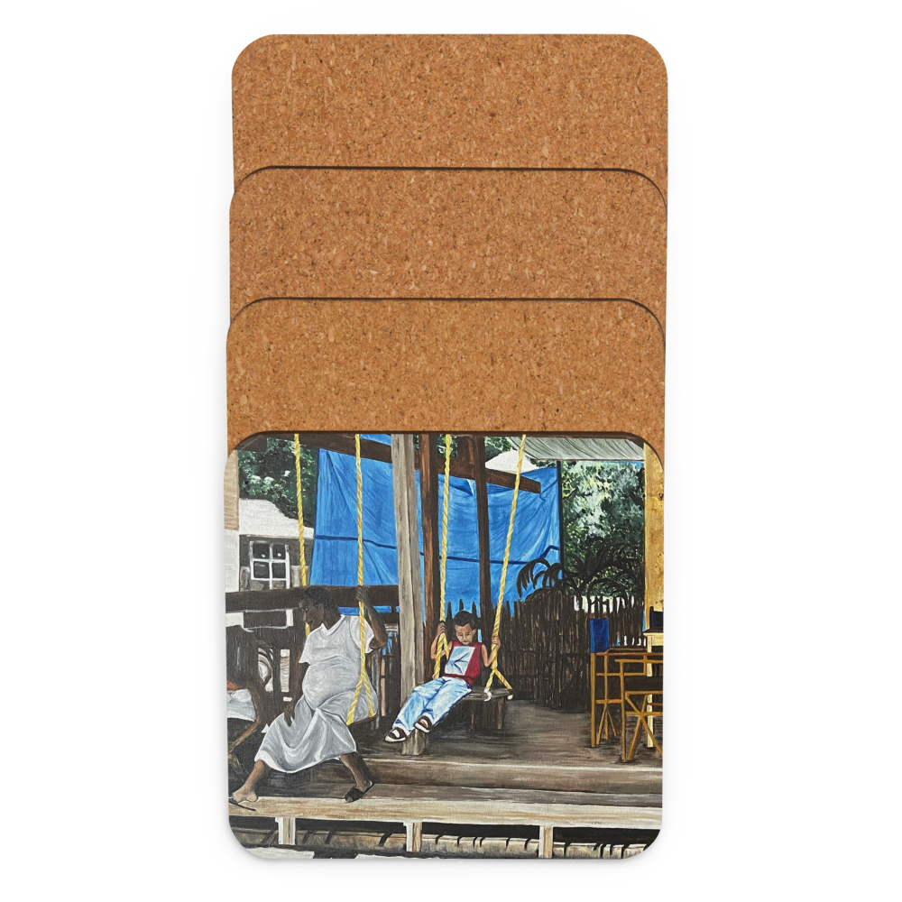 Cork-back coaster - Roatan Honduras Marketplace