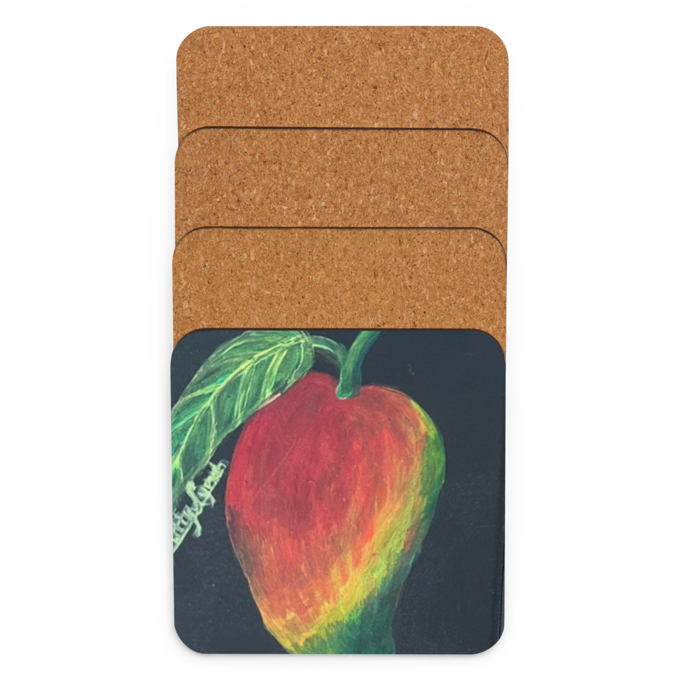 Cork-back coaster - Mango, Tony Mango