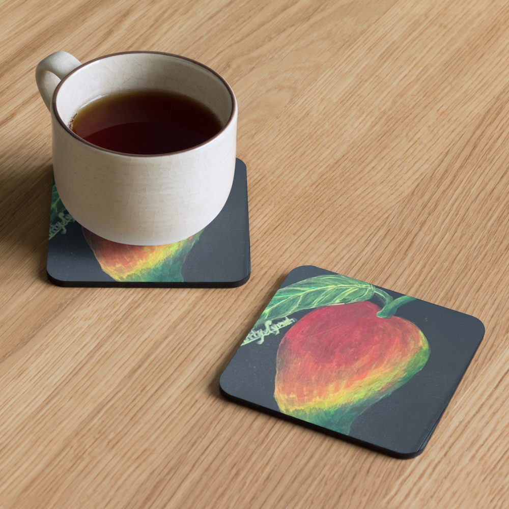 Cork-back coaster - Mango, Tony Mango