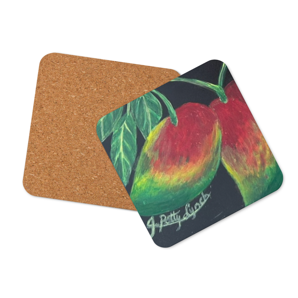 Cork-back coaster - Mangos Twoadem