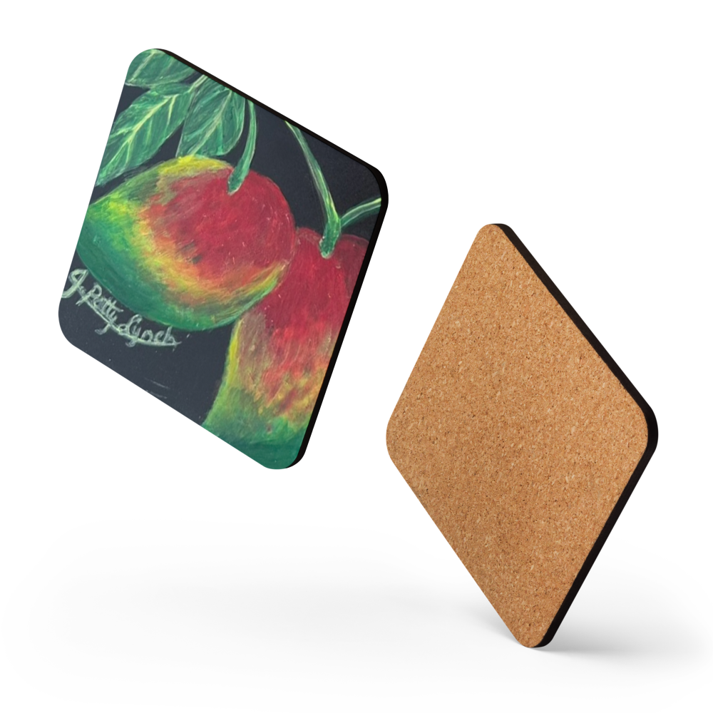 Cork-back coaster - Mangos Twoadem
