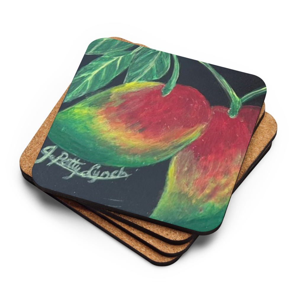 Cork-back coaster - Mangos Twoadem