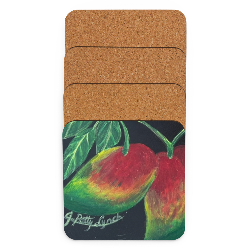 Cork-back coaster - Mangos Twoadem