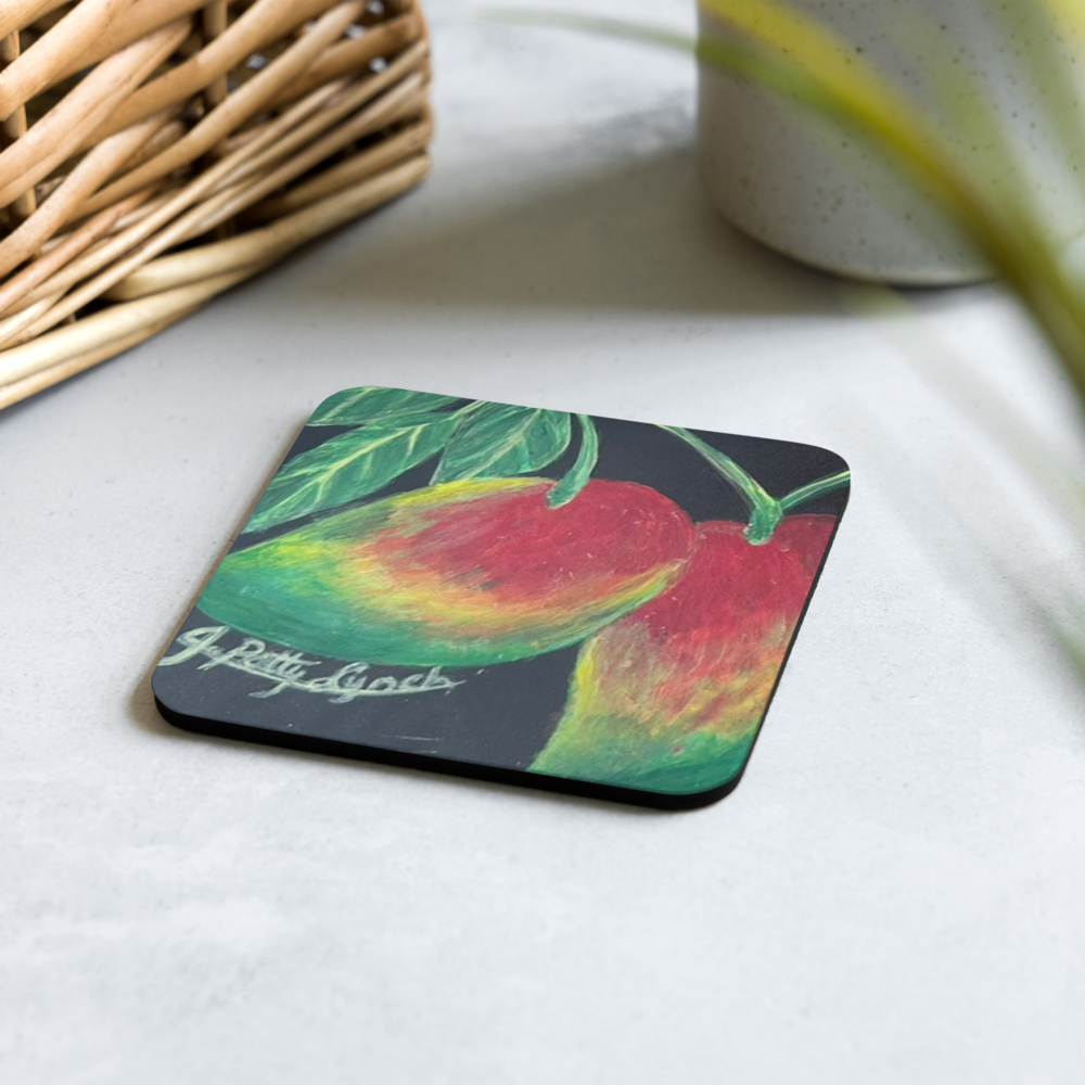Cork-back coaster - Mangos Twoadem