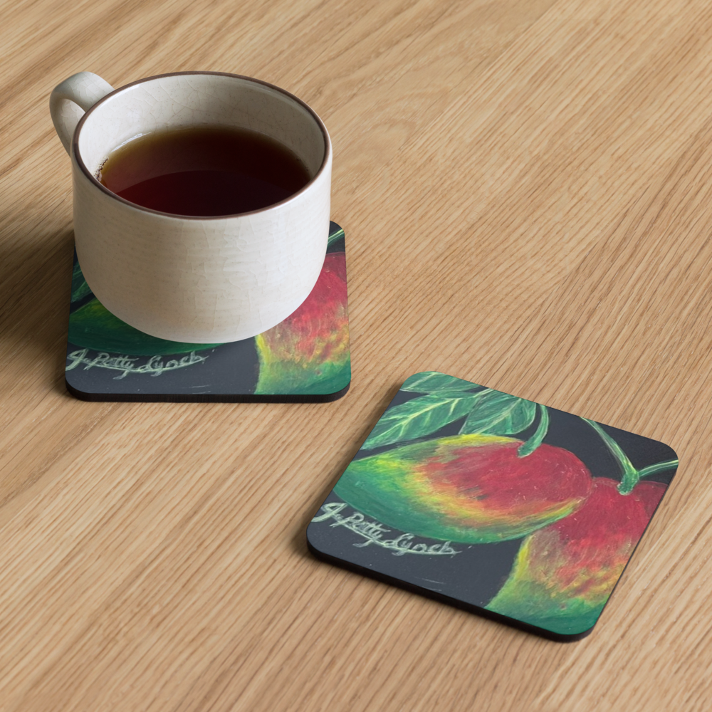 Cork-back coaster - Mangos Twoadem