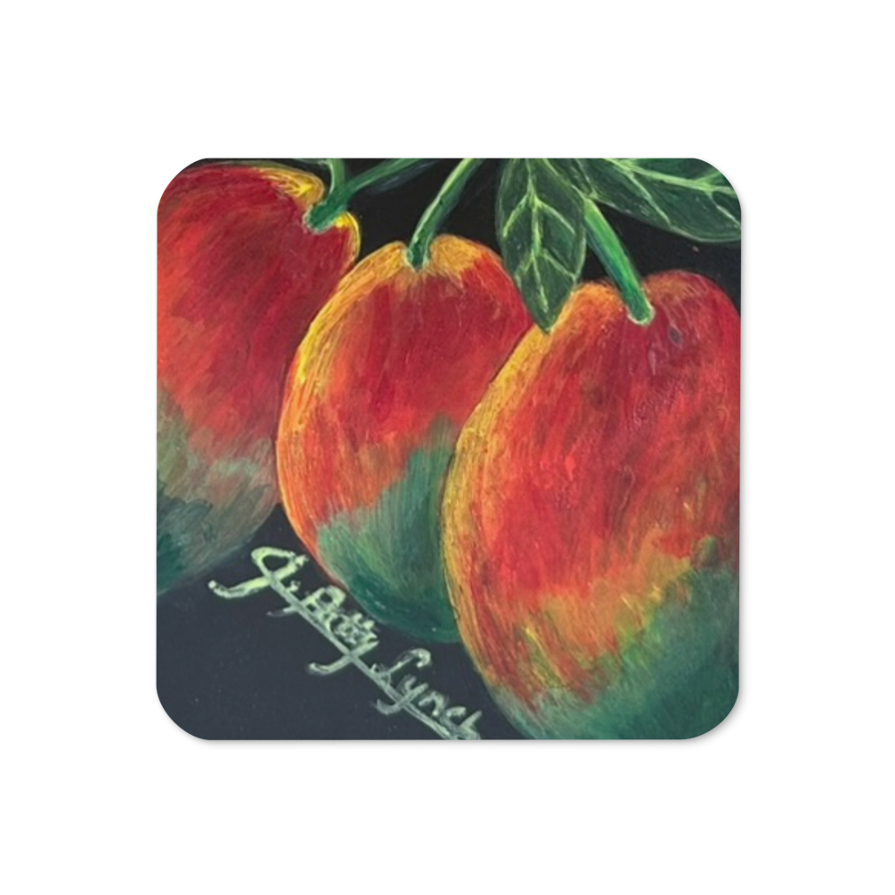 Cork-back coaster - Mangos - Treeadem Yahknow