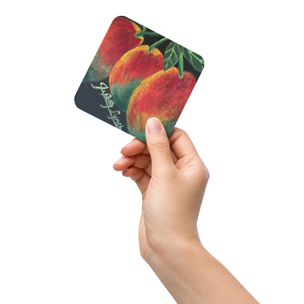 Cork-back coaster - Mangos - Treeadem Yahknow