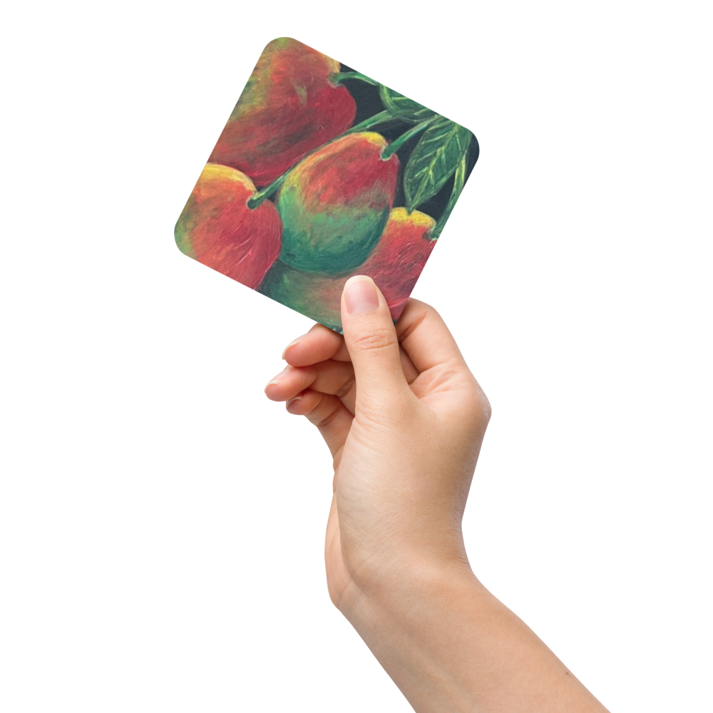 Cork-back coaster - Mangos - Fouradem Yahknow