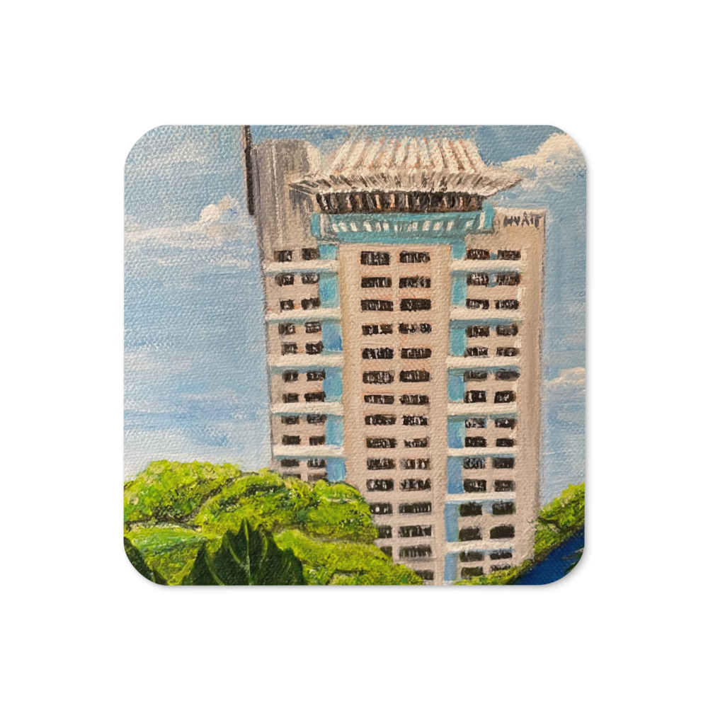 Cork-back coaster - Pier 66 Cerca 2016