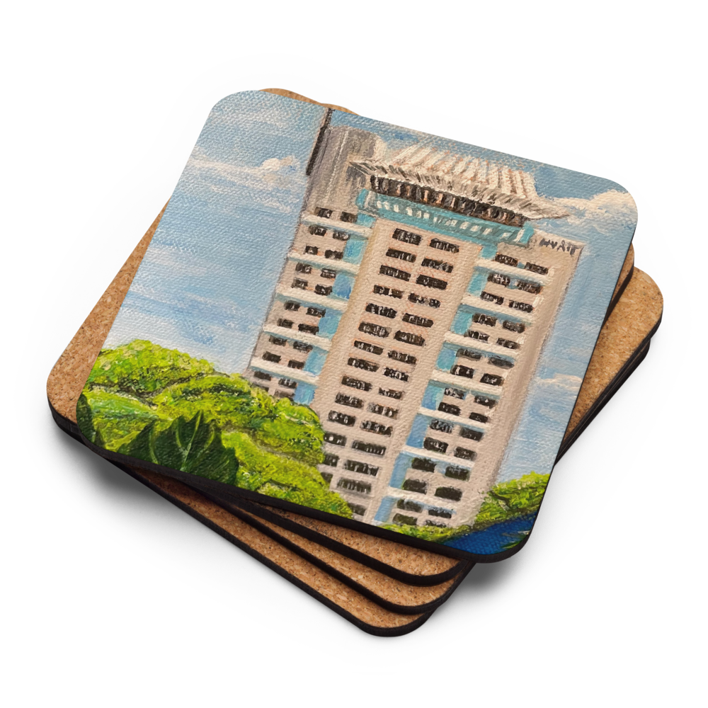 Cork-back coaster - Pier 66 Cerca 2016