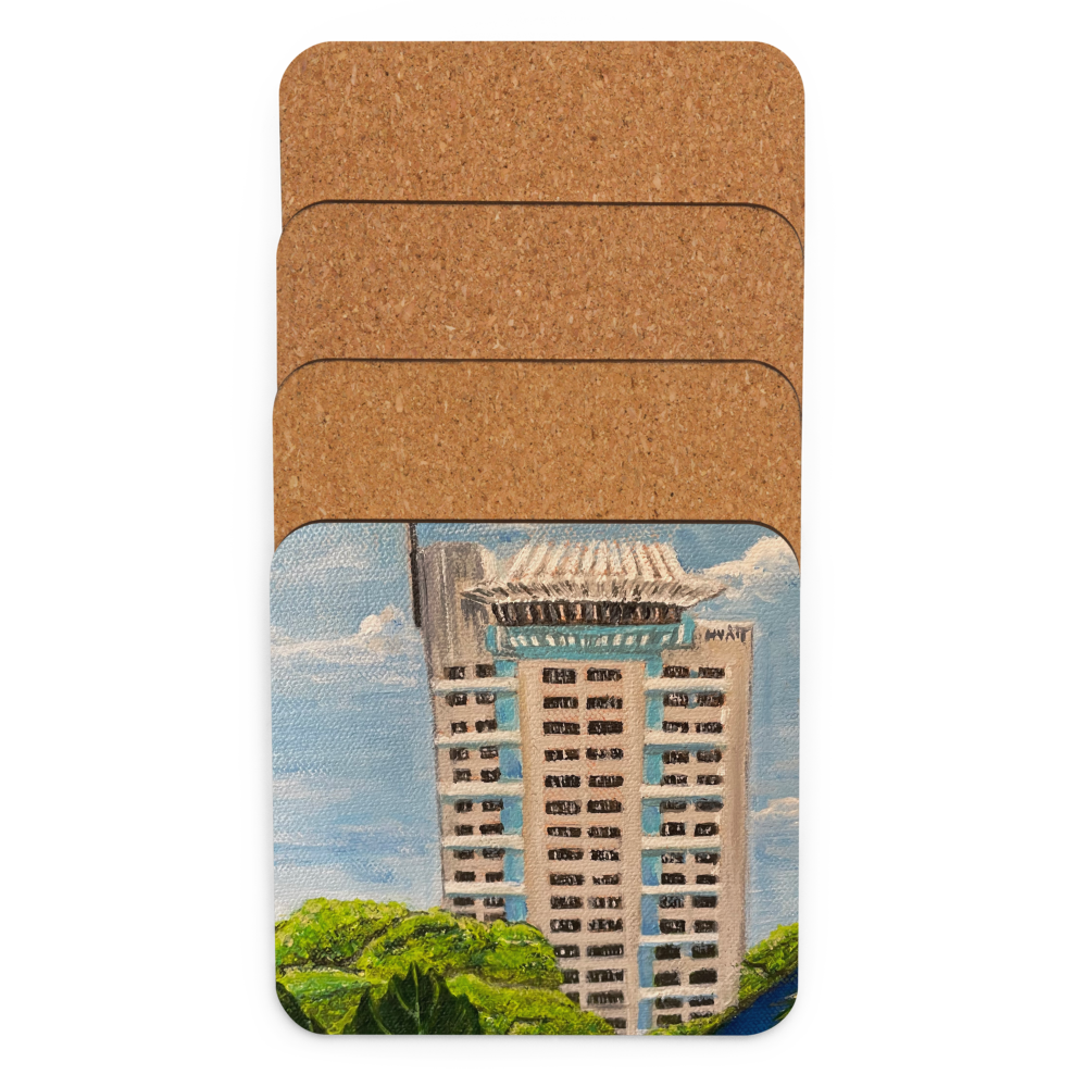 Cork-back coaster - Pier 66 Cerca 2016