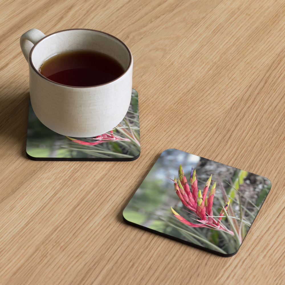 Cork-back coaster - Cardinal Airplant