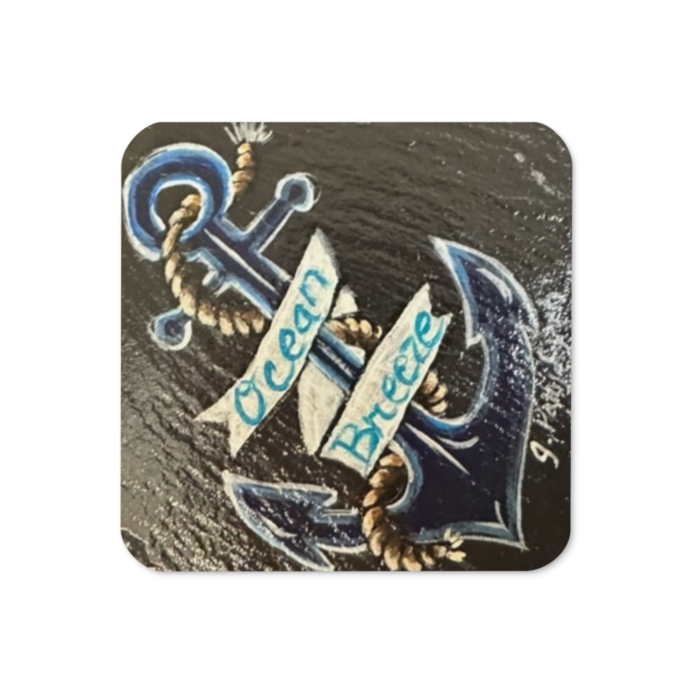 Cork-back coaster - Anchor Ocean Breeze