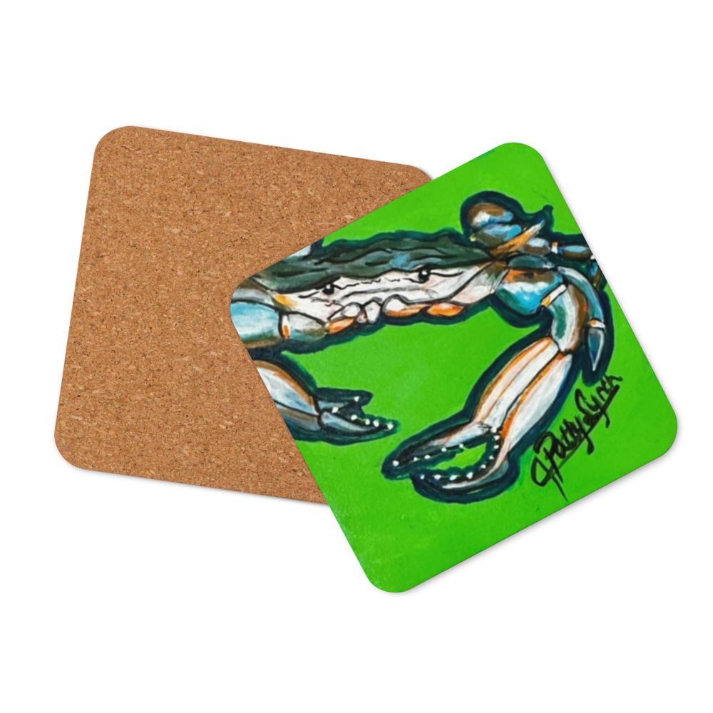 Cork-back coaster - Crab - Greon - Get it?