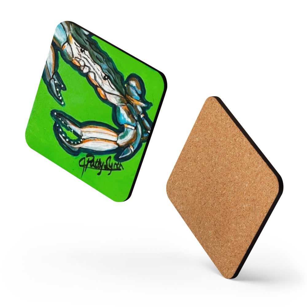 Cork-back coaster - Crab - Greon - Get it?