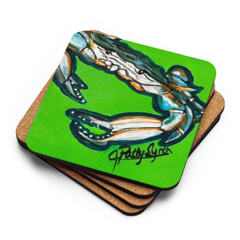 Cork-back coaster - Crab - Greon - Get it?