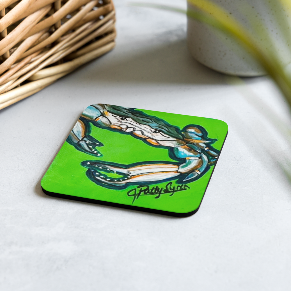 Cork-back coaster - Crab - Greon - Get it?