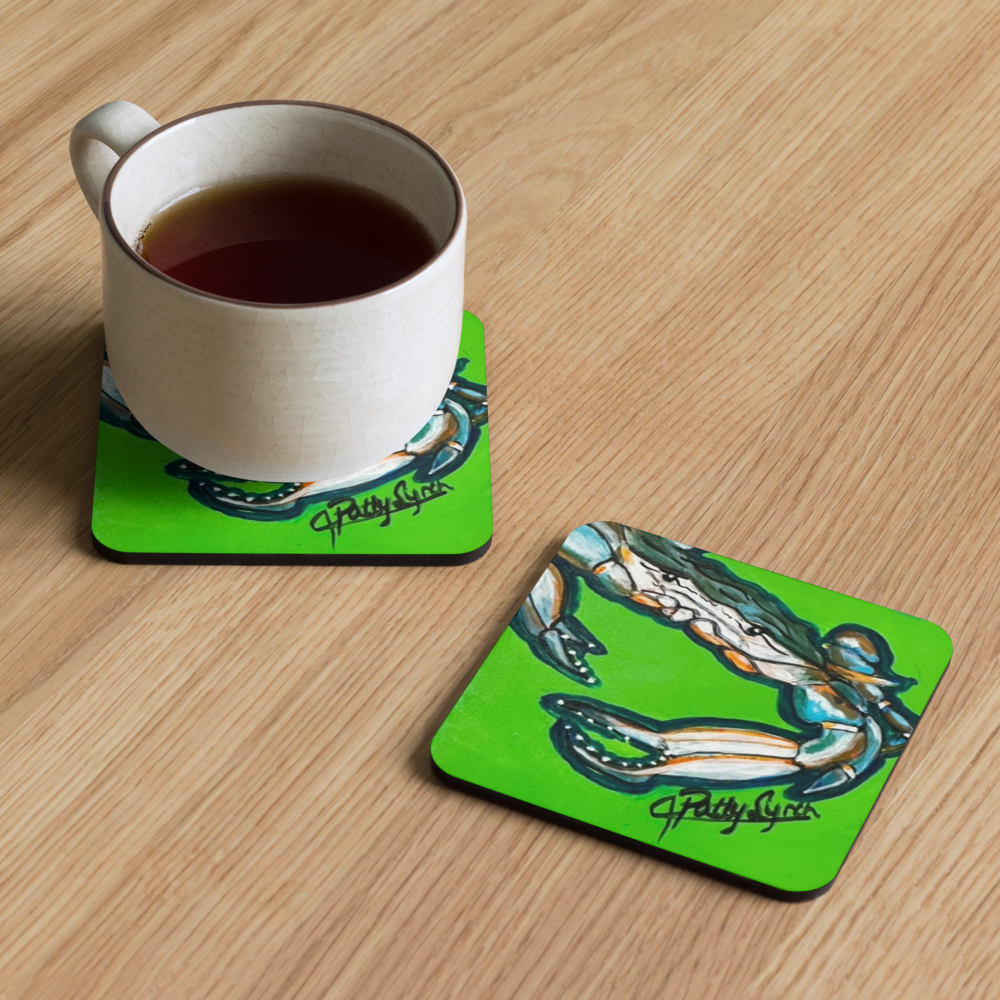 Cork-back coaster - Crab - Greon - Get it?