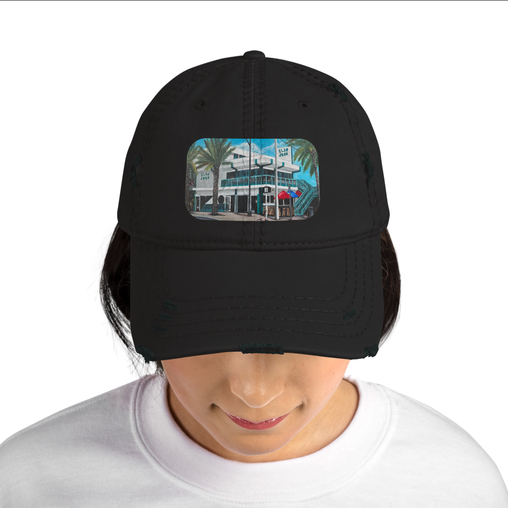 Distressed Dad Hat - Elbo Room - Fort Lauderdale Beach