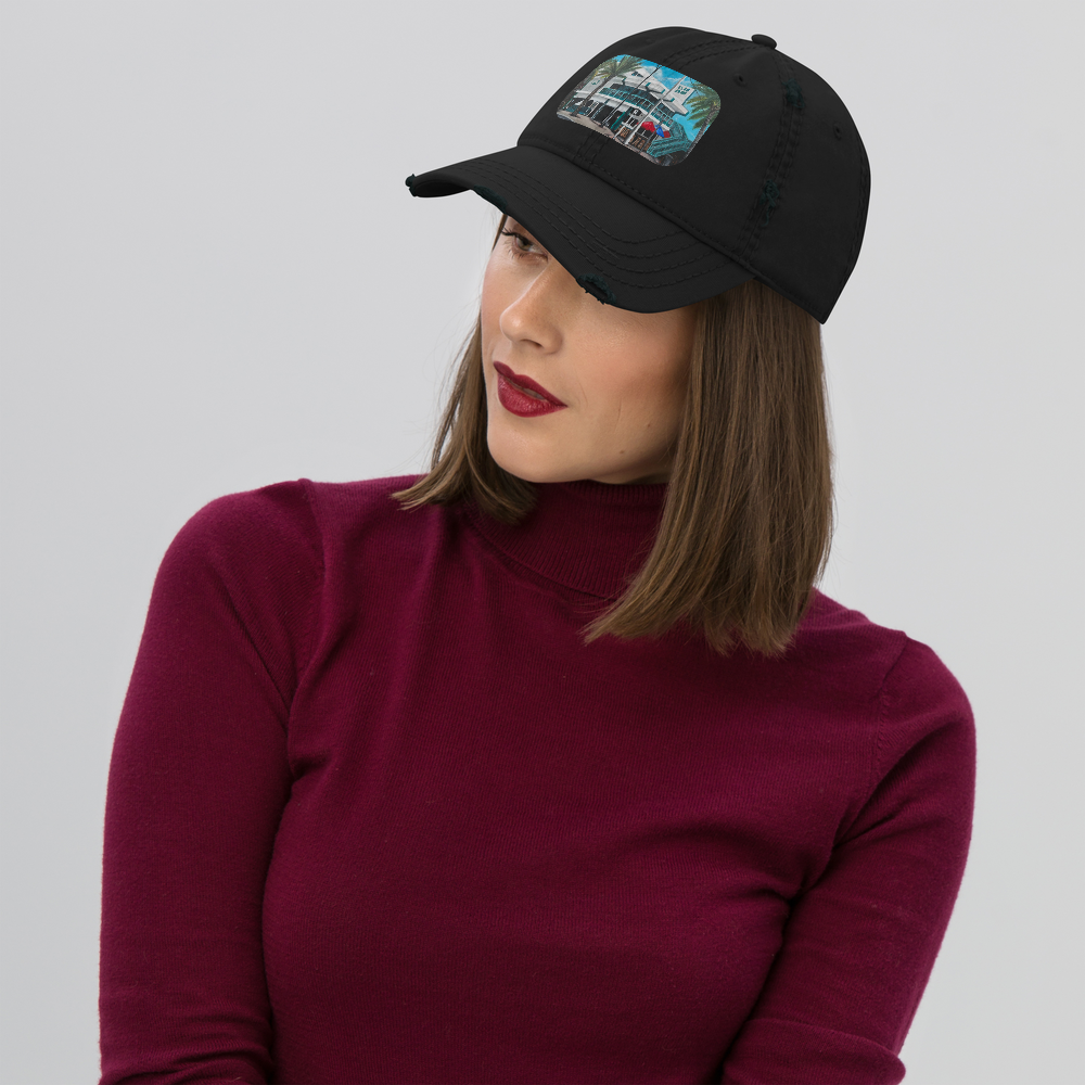 Distressed Dad Hat - Elbo Room - Fort Lauderdale Beach