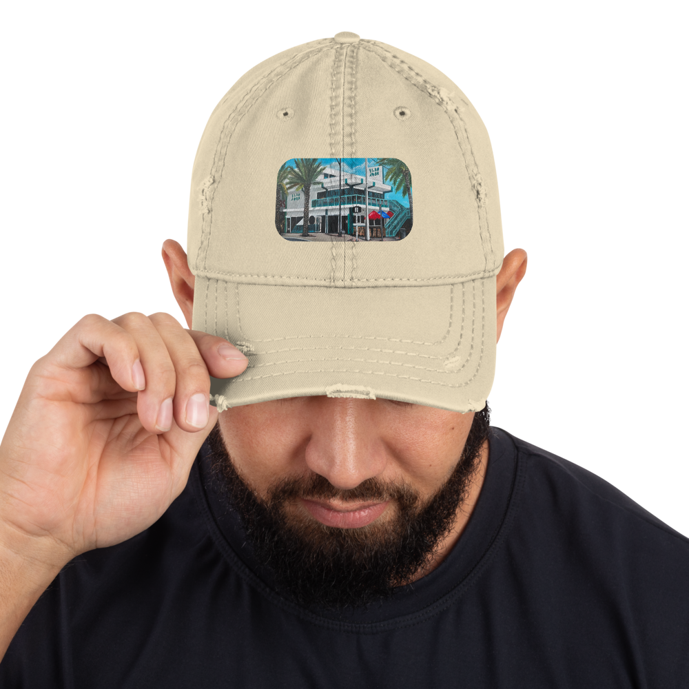 Distressed Ball Cap - Fort Lauderdale - Las Olas and A1A