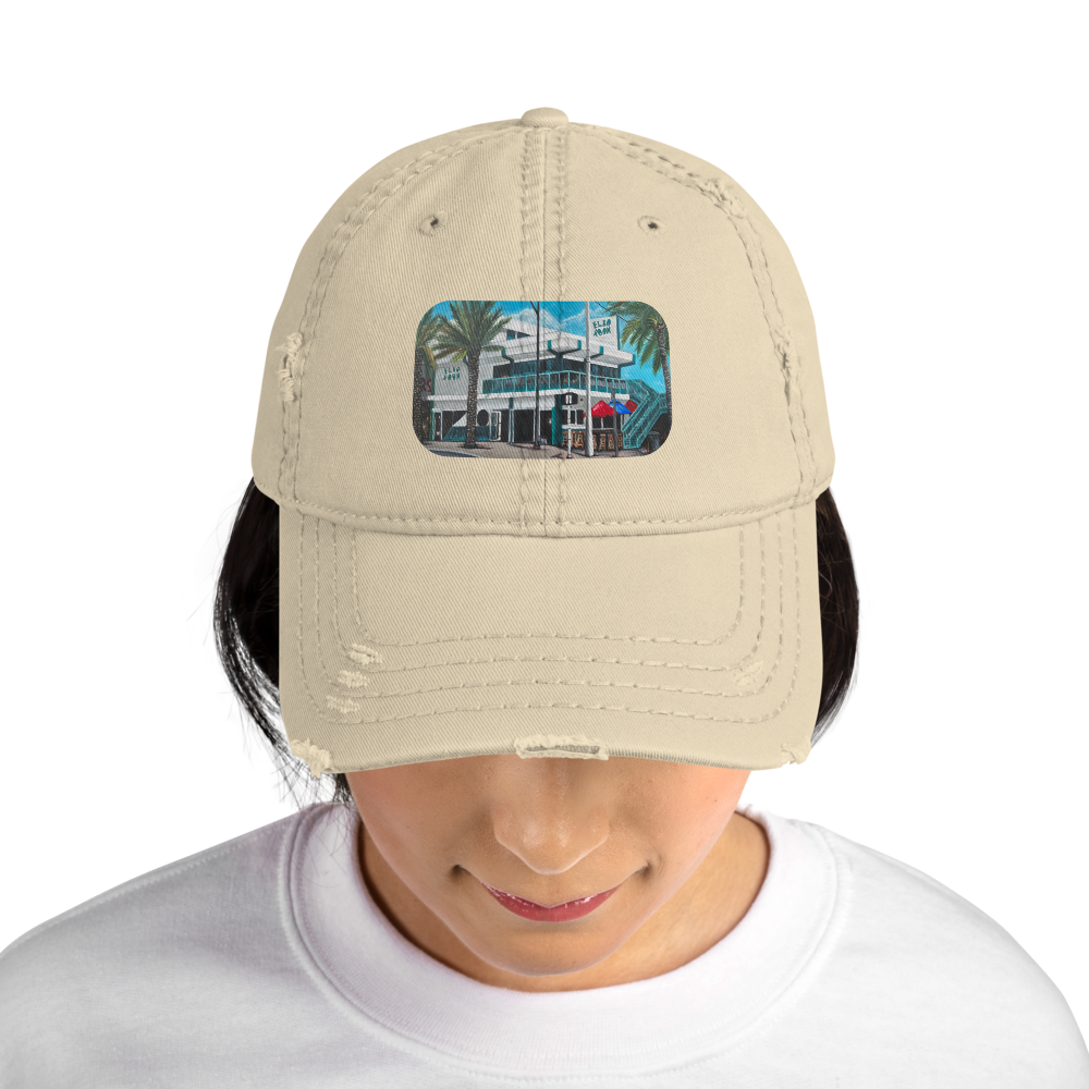 Distressed Dad Hat - Elbo Room - Fort Lauderdale Beach