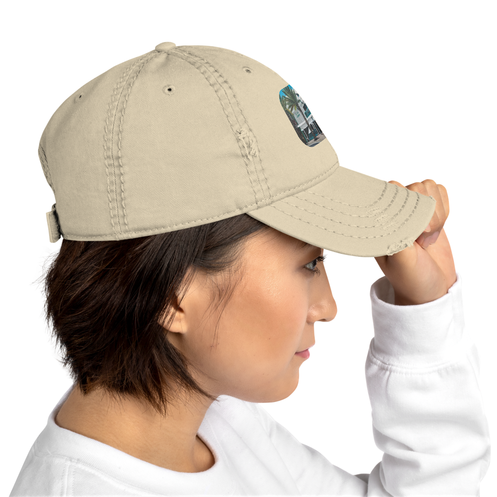 Distressed Ball Cap - Fort Lauderdale - Las Olas and A1A
