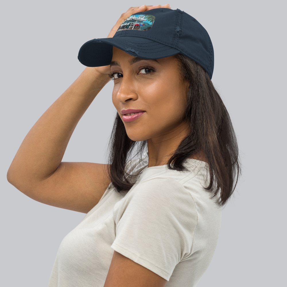 Distressed Dad Hat - Elbo Room - Fort Lauderdale Beach