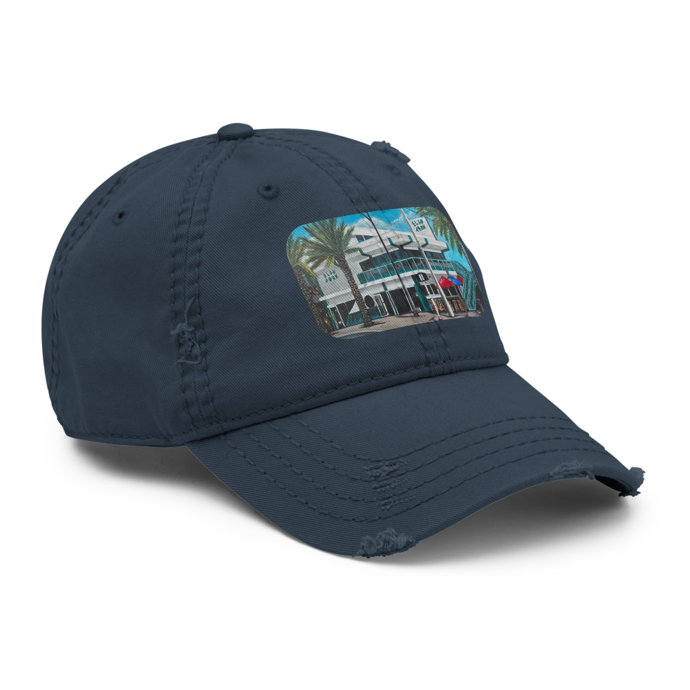 Distressed Dad Hat - Elbo Room - Fort Lauderdale Beach