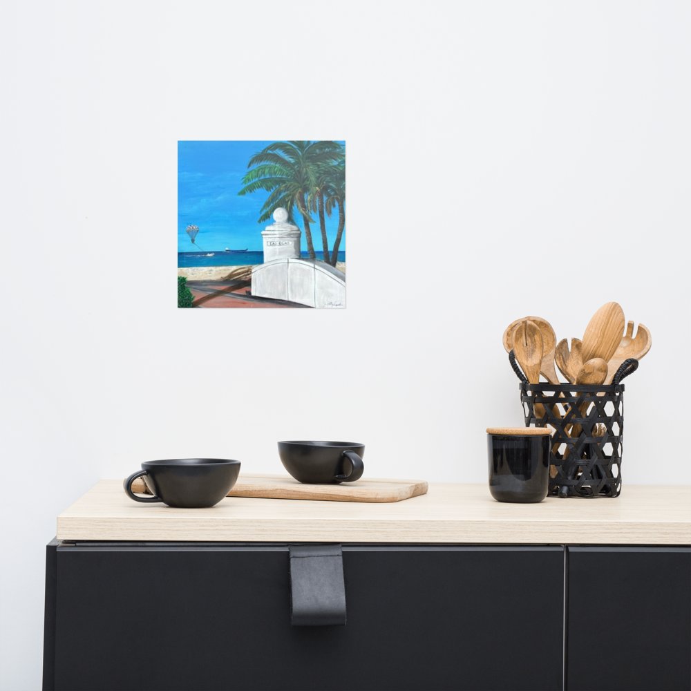 Photo paper poster - 10x10" - Fort Lauderdale - Las Olas Beach