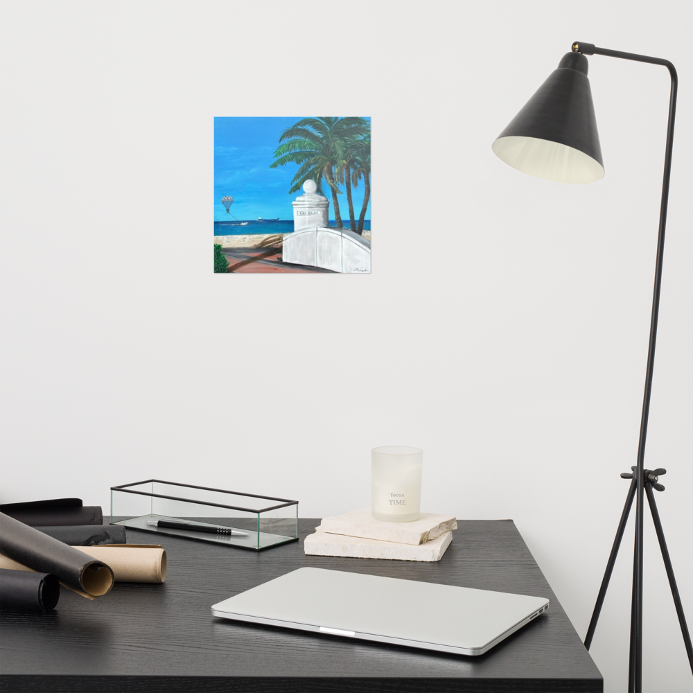 Photo paper poster - 10x10" - Fort Lauderdale - Las Olas Beach