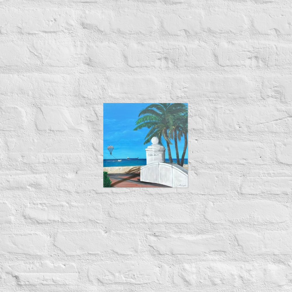 Photo paper poster - 10x10" - Fort Lauderdale - Las Olas Beach