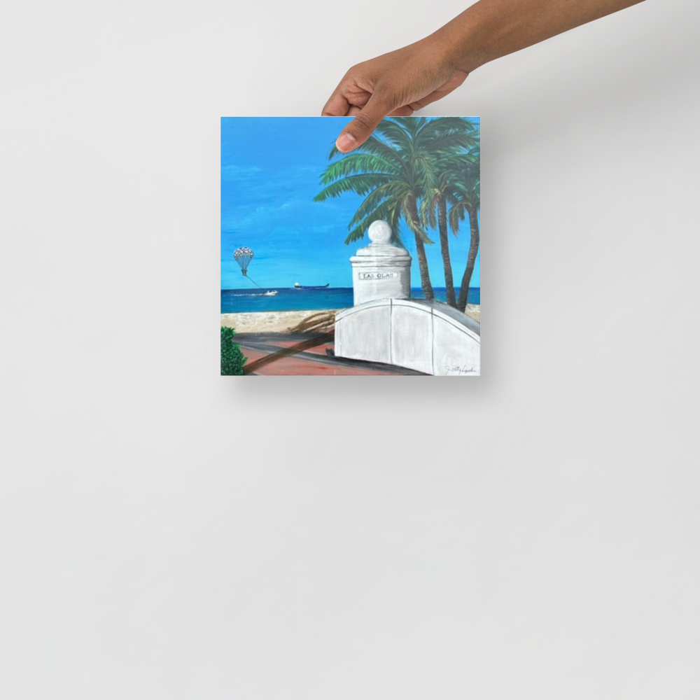 Photo paper poster - 10x10" - Fort Lauderdale - Las Olas Beach