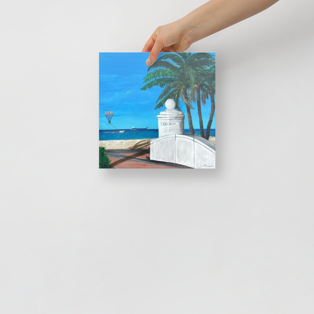 Photo paper poster - 10x10" - Fort Lauderdale - Las Olas Beach